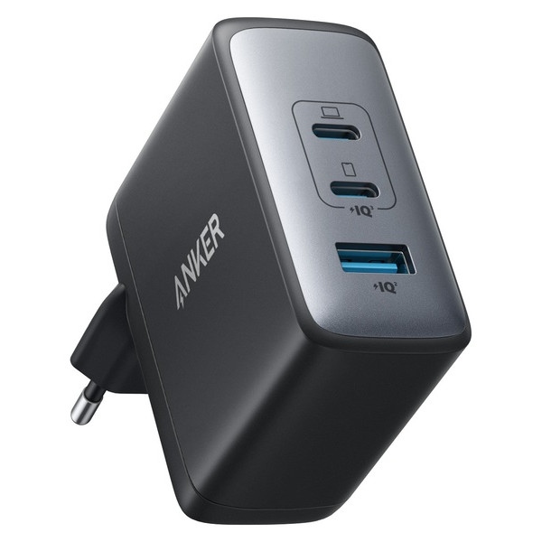 Мережевий зарядний пристрій Anker PowerPort 736 Nano II - 100W 2xUSB-C PD & 1xPIQ GaN Black (A2145G11)