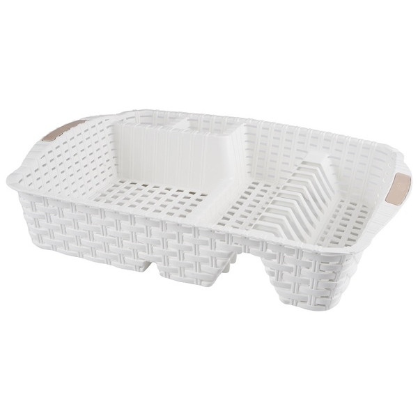 Сушка для посуду VIOLET HOUSE 0757 Роттанг White сушка д/пос. 48x37.5x9 см