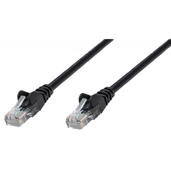 Кабель патч-корд Intellinet UTP Cat.5e  1м Black (320740)