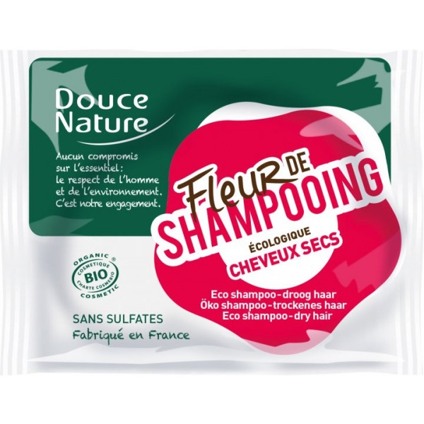 Шампунь жіночий Douce Nature твердий Fleur de Shampoo для сухого волосся 85 г (3380380058578)