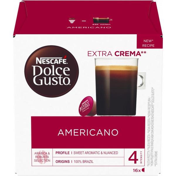 Кава у капсулах Nescafe DOLCE GUSTO Americano 16 шт. 136г