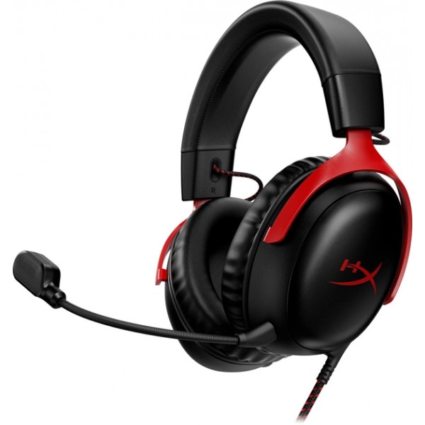 Гарнітура дротова ігрова HyperX Cloud III Black-Red (727A9AA)