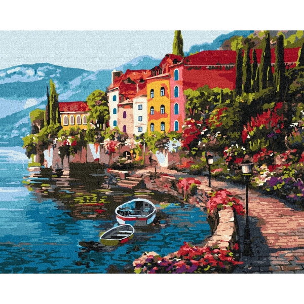 Картина за номерами Ideyka "Ранок на березі озера 2" 40*50см (KHO3503)