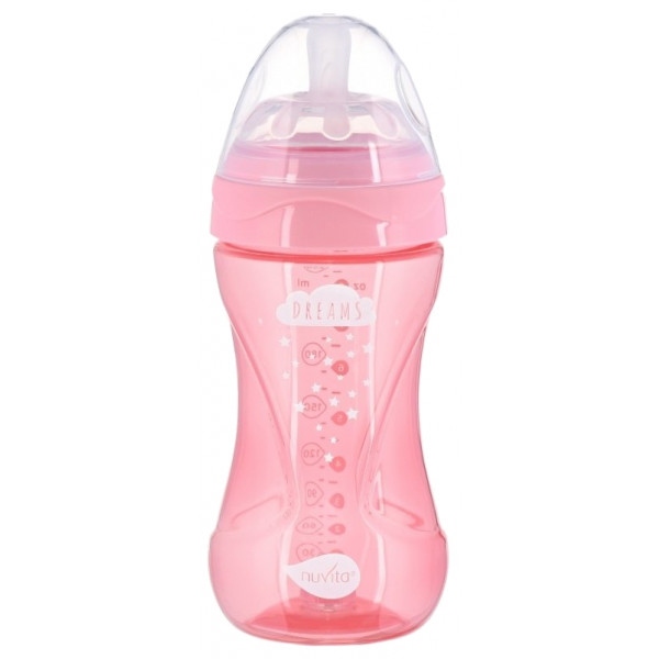 Пляшка для годування Nuvita Антиколікова Mimic Cool 250 мл Pink (NV6032PINK)