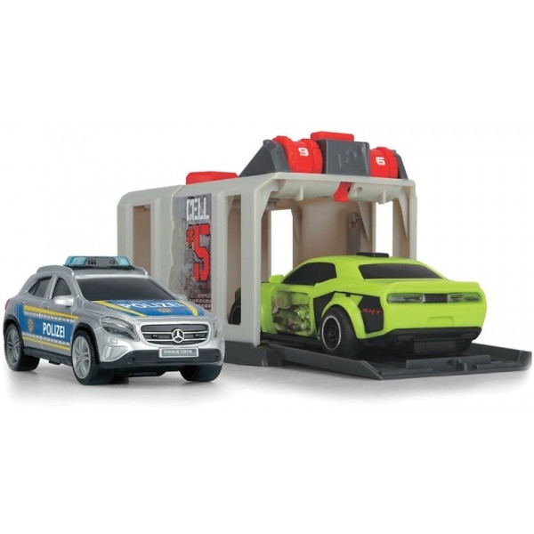 Ігровий набір DICKIE TOYS «Поліція. Втеча з в'язниці »з 2 машинами, зі звук. і світло. ефектами, 3+ (371 5012)