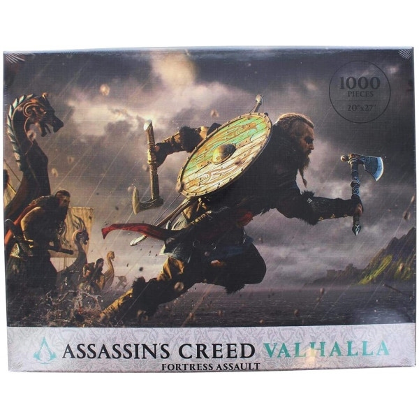 Пазли картонні (8 +) Assassin's Creed Valhalla Fortress Assault 1000 шт. (761568007312)