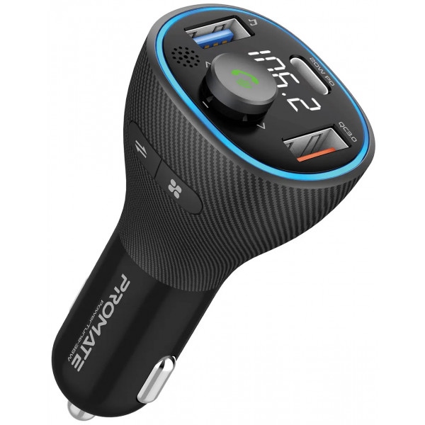 Автомобільний трансмітер Promate Powertune-38w.Black