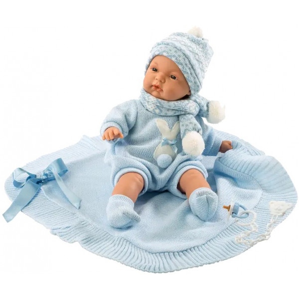 Інтерактивна лялька Llorens Joel con toquilla, 38 см (38937)