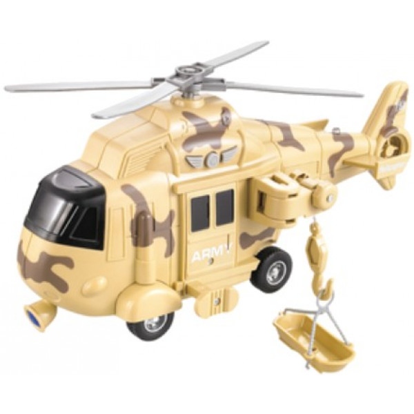 Повітряна спецтехніка DIY TOYS Гелікоптер Рятувальний інерційний зі світл. та муз. еф. 1:16 (CJ-1122739)