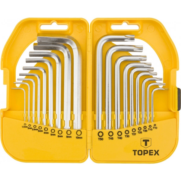 Набір шестигранних ключів TOPEX 35D952 18 шт.