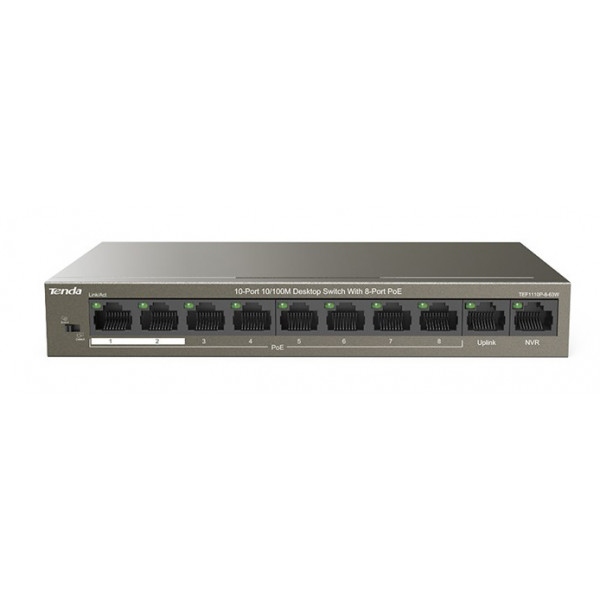 Коммутатор локальної мережі (Switch) Tenda TEF1110P-8-63W