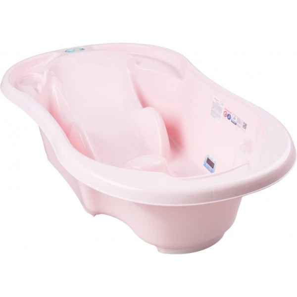 Дитяча ванночка Tega Baby Комфорт 2 в 1 анатомічна Світло-рожева (TG-011-104)