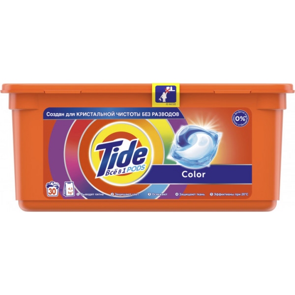 Капсули для прання Tide Tide Все-В-1 Color 30 шт
