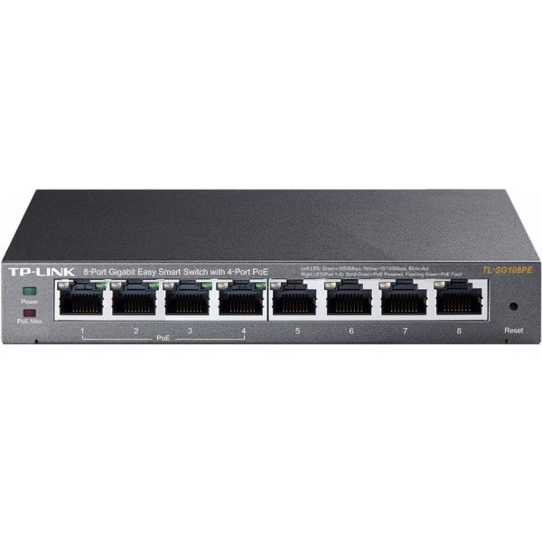 Комутатор локальної мережі (Switch) TP-Link TL-SG108PE