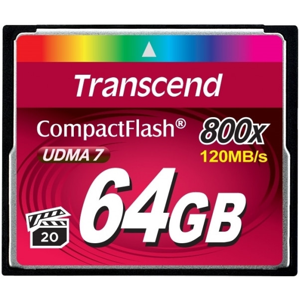 Карта пам'яті Compact Flash Transcend 64GB CF 800X (TS64GCF800)