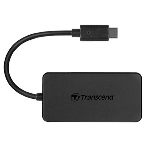 Хаб USB Transcend 4 ports USB 3.1 Type-C Black (TS-HUB2C)