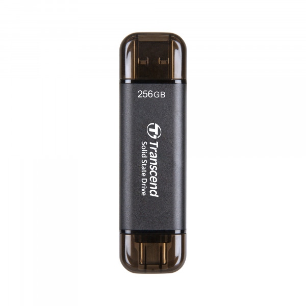 SSD-накопичувач зовнішній Transcend ESD310C 256GB USB Type-A/USB Type-C 3D NAND Gray (TS256GESD310C) External