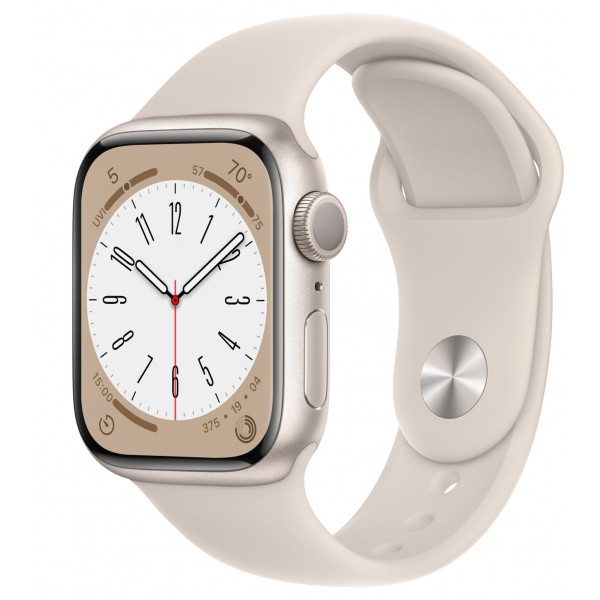 Смарт-годинник Apple Watch Series 8 GPS 41mm Starlight Aluminium Case with Starlight Sport Band