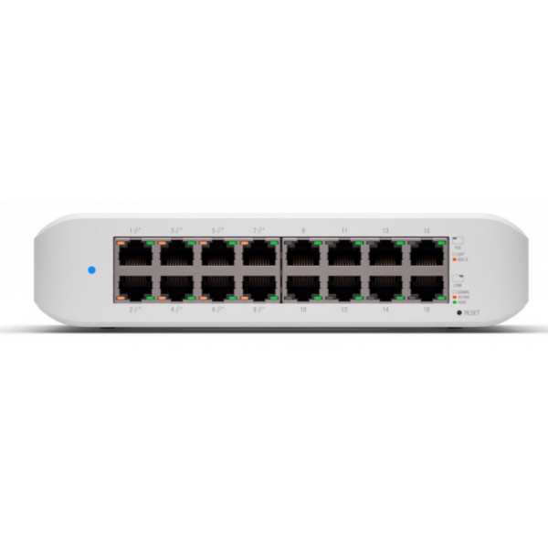Коммутатор локальної мережі (Switch) Ubiquiti USW-Lite-16-PoE