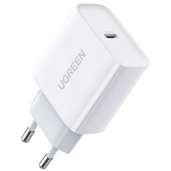 Мережевий зарядний пристрій UGREEN CD137 Type-C PD 20 W Charger White