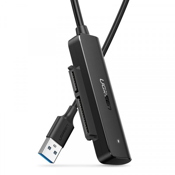 Кабель USB type A - USB type A UGREEN CM321 USB 3.0 Type-А-SATA III (F) Black (70609)