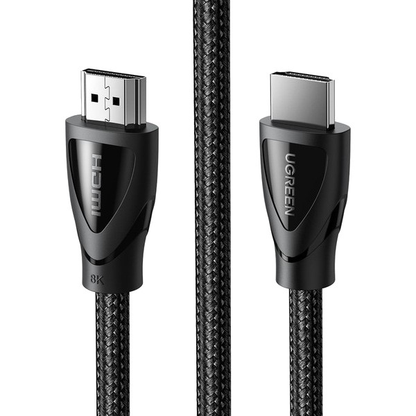 Кабель HDMI UGREEN HD140 8K HDMI 2.1 Cable Braided 3m Black (UGR-80404)
