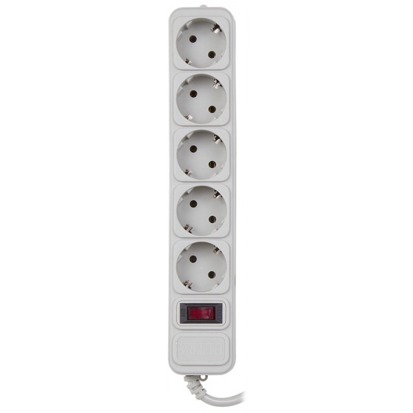 Мережевий фільтр 220В Ultra SSG5-3 (5 роз.,3 м) сірий