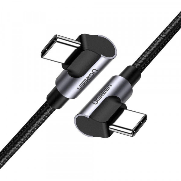 Кабель синхронізації даних UGREEN US323 USB 2.0 Type-C M-M 2 m 20V/3A 60W Black (70531)