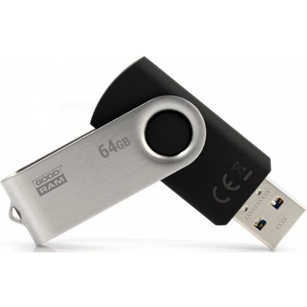 Флеш USB Goodram UTS3 Twister 64GB USB 3.0 Black (UTS3-0640K0R11)