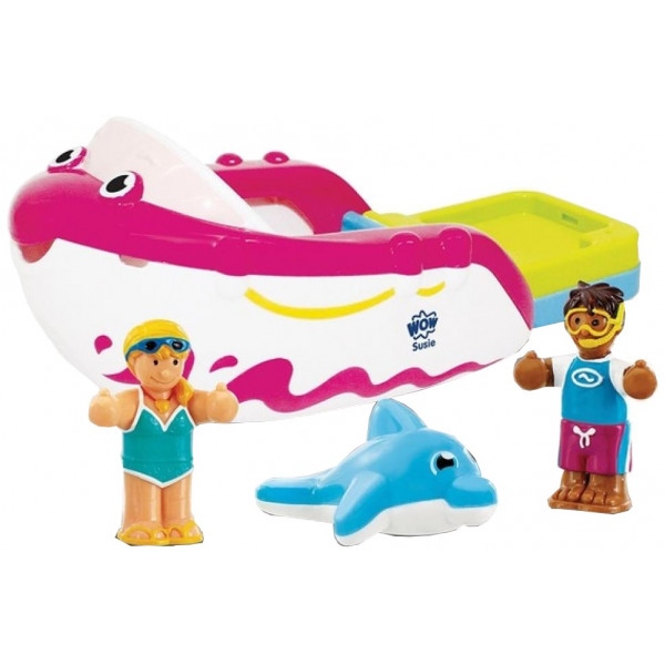 Базова іграшка для ванної Wow Toys Baby Susie Speedboat Гоночний катер Сьюзі (10690)