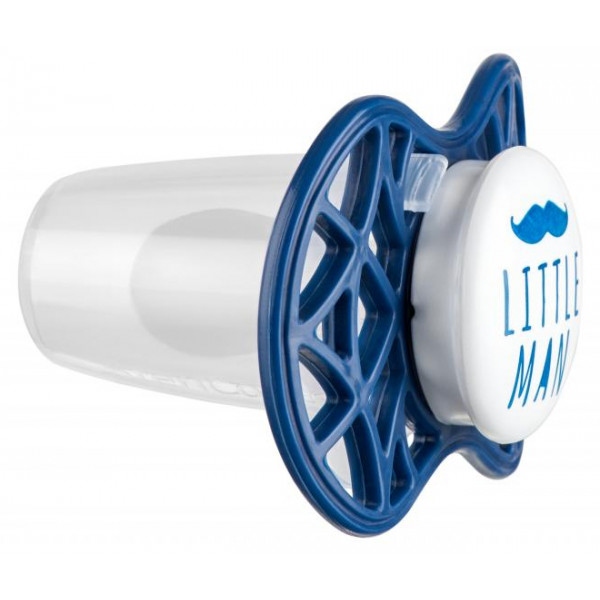 Симетрична пустушка Nuvita Air55 Cool 6m + "Little Man" Темно-синя (NV7085NB)