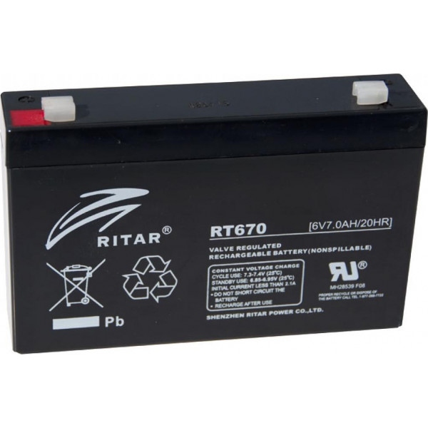 Акумулятор для ДБЖ Ritar 6V-7.0Ah (RT670)
