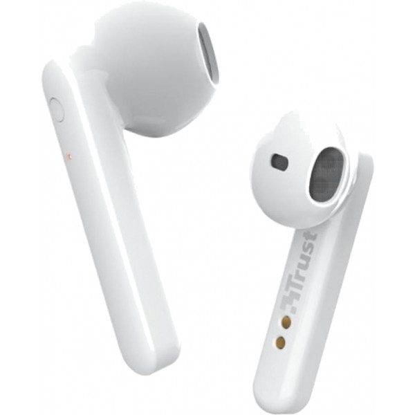 Навушники вкладиші бездротові TWS Trust Primo Touch True Wireless Mic White (23783)