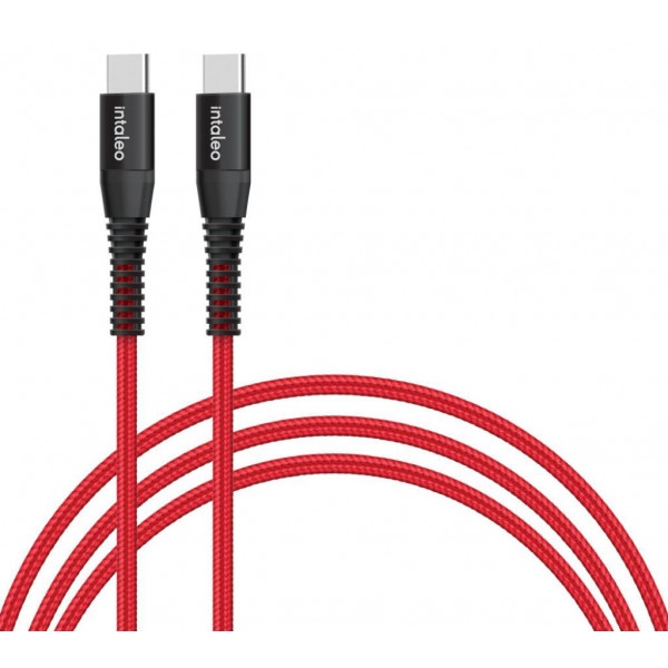 Кабель синхронізації даних Intaleo CBRNYTT1 USB Type-C-USB Type-C 1.2m Red (1283126504112)