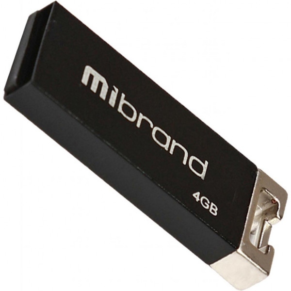 Флеш USB Mibrand 4GB Сhameleon Black USB 2.0 (MI2.0/CH4U6B)