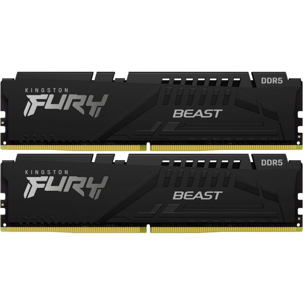 Память DDR Kingston DDR5 32Gb/4800 Fury Beast (KF548C38BBK2-32)