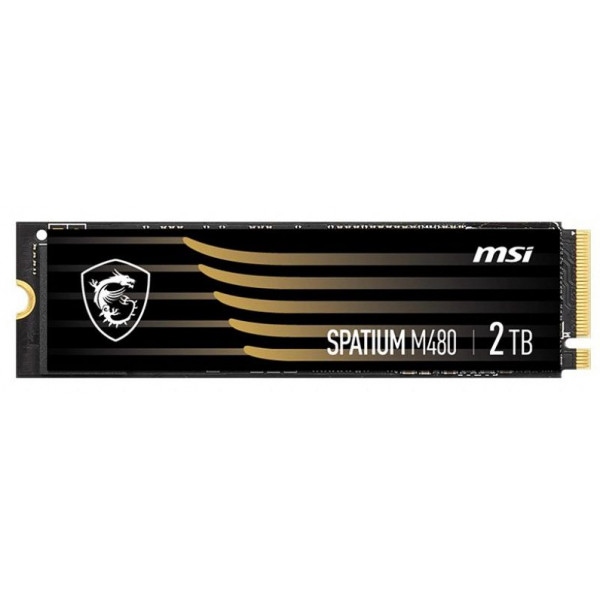 SSD-накопичувач внутрішній MSI Spatium M480 2TB NVMe M.2 2280 PCIe 4.0 x4 3D NAND (S78-440Q150-P83)