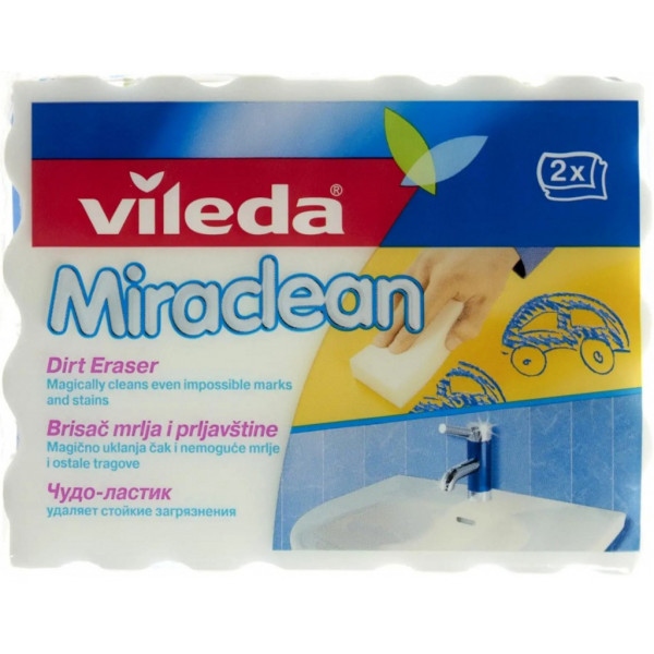 Набір губок поролонових для миття посуду Vileda Miraclean 2 шт. (4023103144439)