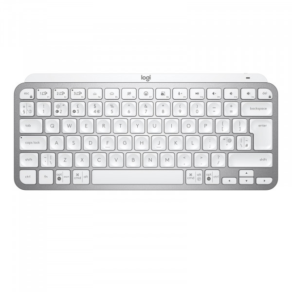 Клавіатура бездротова Logitech MX Keys Mini Pale Grey (920-010499)