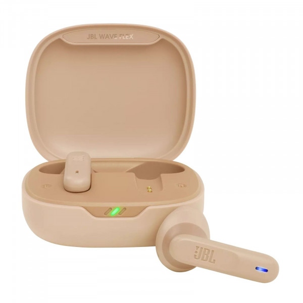 Навушники вкладиші бездротові TWS JBL Wave Flex Beige (JBLWFLEXBEG)