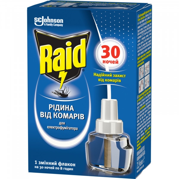 Фумігант рідина Raid 30 ночей