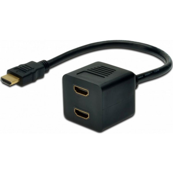 Кабель HDMI Digitus HDMI F to 2xHDMI M (AK-330400-002-S)