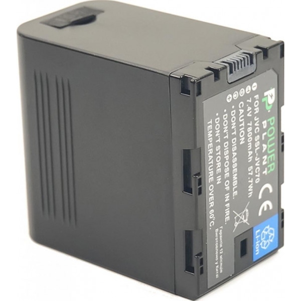 Акумулятор для фотокамери PowerPlant JVC SSL-JVC70 7800mAh (CB970063)