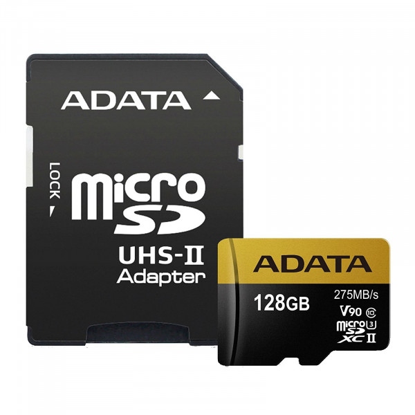 Карта пам'яті ADATA microSDXC 128GB C10 UHS-II U3 + SD (AUSDX128GUII3CL10-CA1)