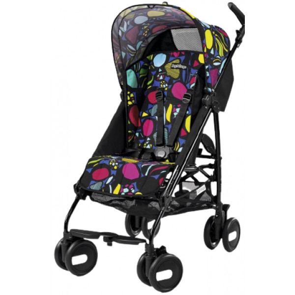 Коляска прогулянкова Peg-Perego Pliko Mini Classico Manri Чорна з малюнком (IPKR280035RO01MK01)