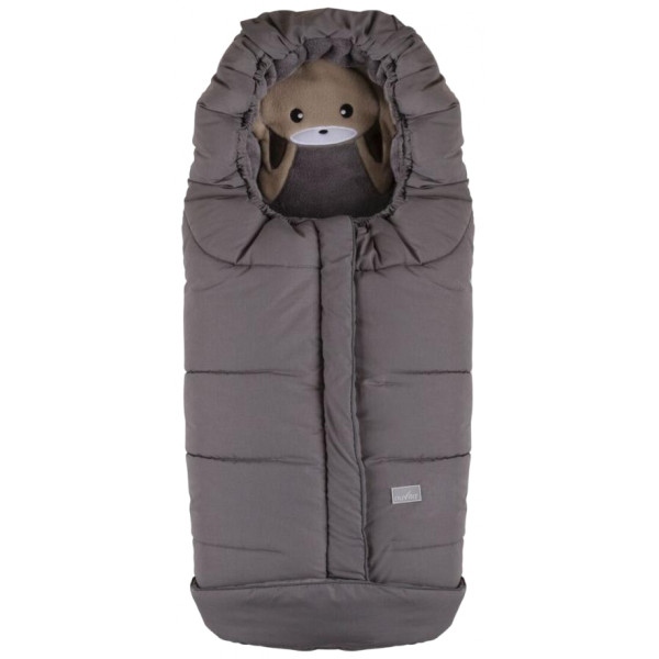 Конверт для коляски Nuvita 9605 Сuccioli Junior меланжевий сірий/кролик/сірий (NV9605CUCCIOLOJRMELGR)