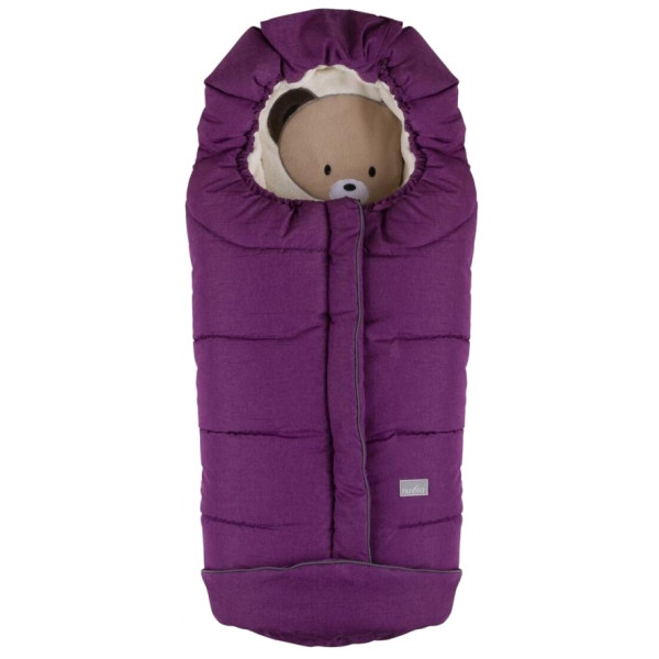Конверт для коляски Nuvita 9605 Сuccioli Junior бузковий/ведмедик/бежевий (NV9605CUCCIOLOJRMELLIL)