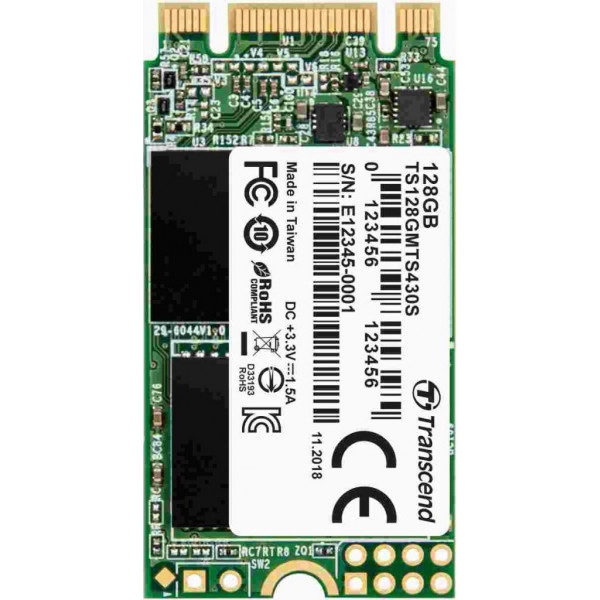 SSD-накопичувач внутрішній Transcend M.2 2242 128GB (TS128GMTS430S)