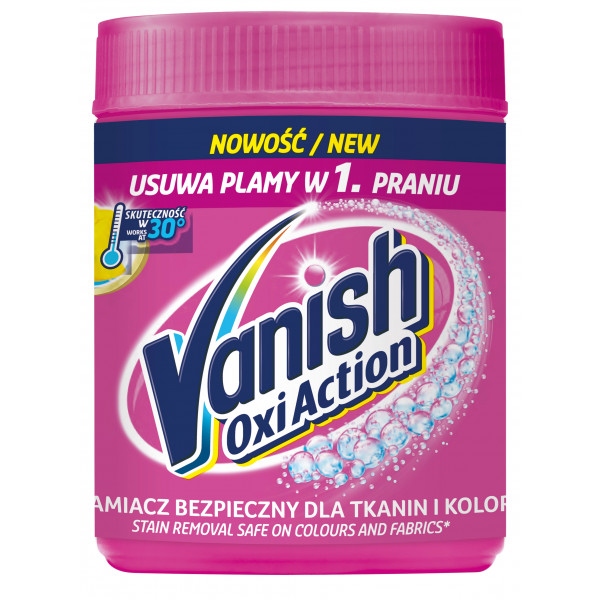 Засіб для видалення плям Vanish Oxi Action Pink, 470 г