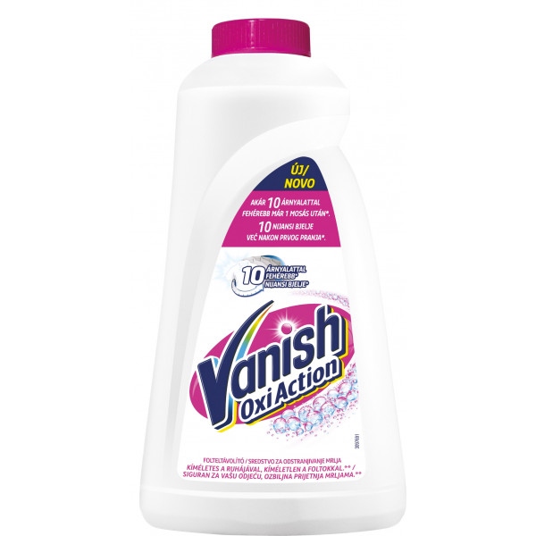 Засіб для видалення плям Vanish OXI ИНТЕЛЕКТ PLUS WHITE 1 л